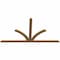Ekena Millwork Richland Timber Gable Bracket, Western Red Cedar, 84"W x 45"H x 1 1/2"D x 3 1/2"F, 13/12 Pitch GBW084X45X0204RIC00SWR - alternate 5